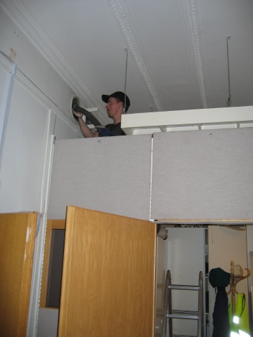 Pankkisalin restauroinnin vaiheet...